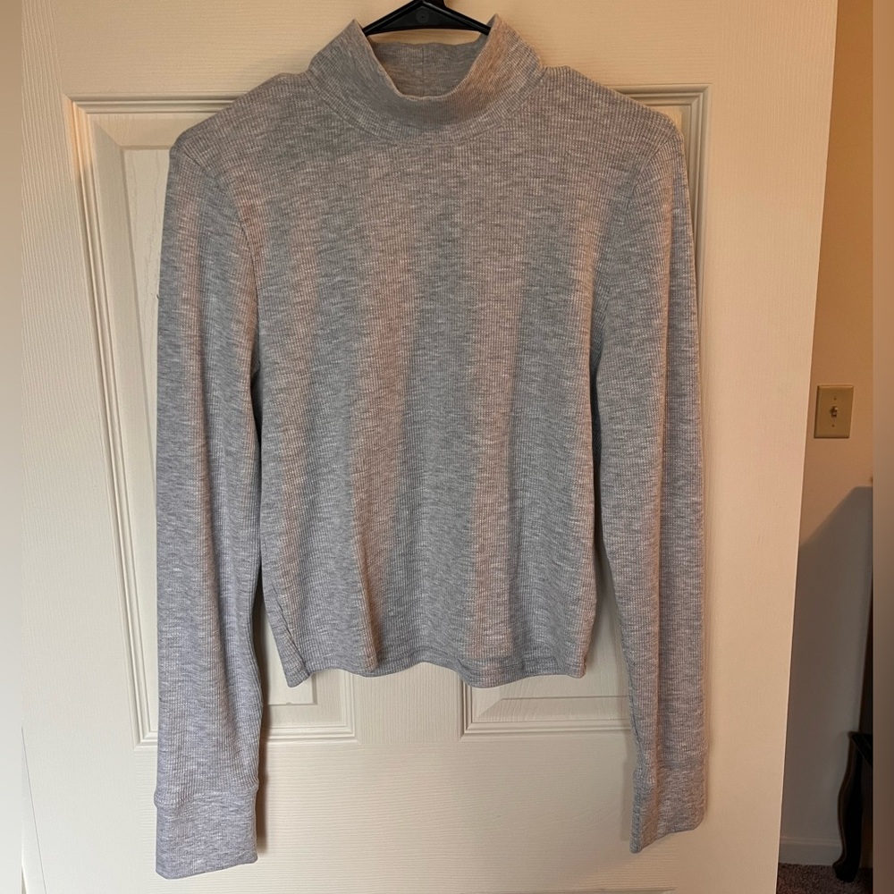 Women’s American Eagle Waffle Knit Crop Long Sleeve